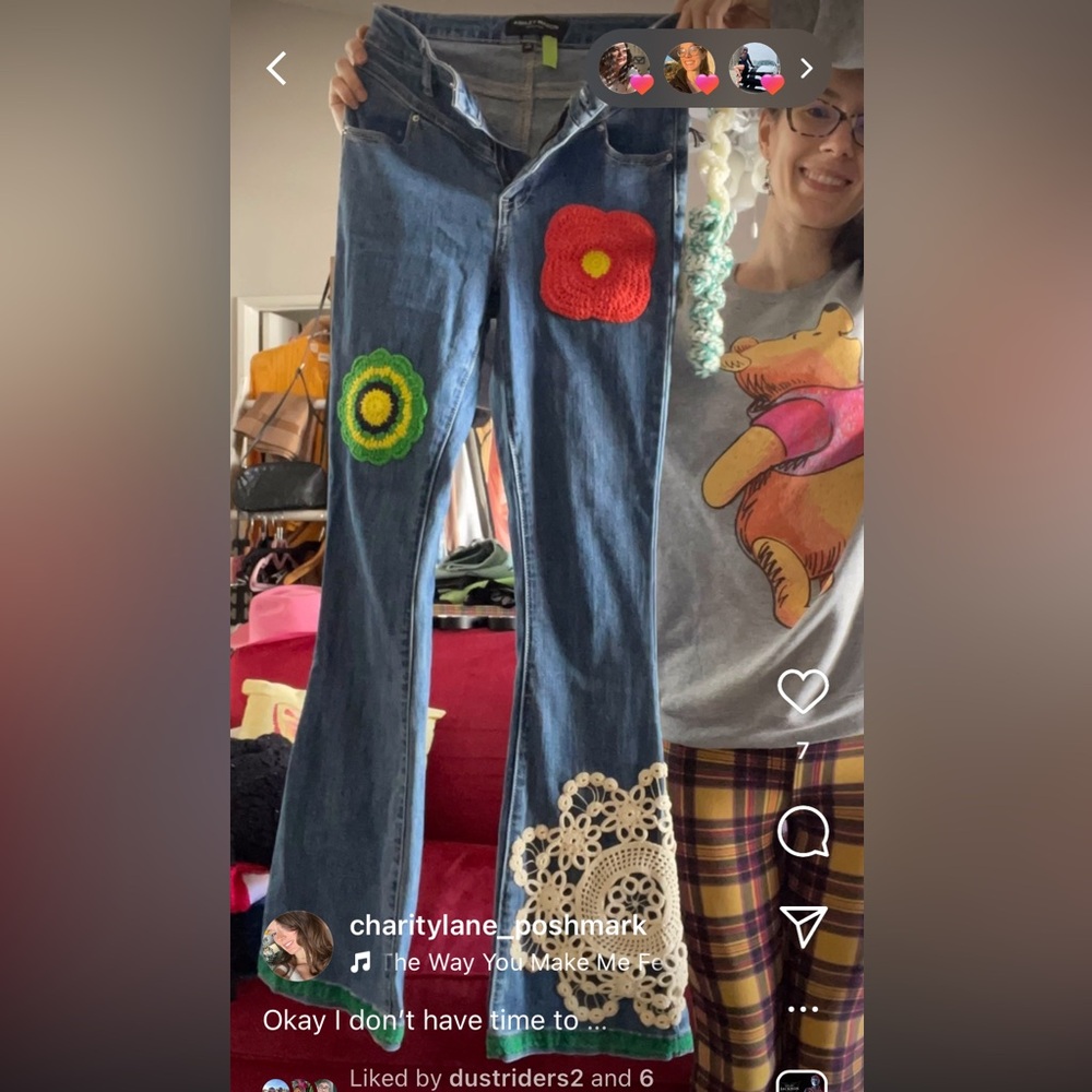 Erika Kelly Apparel Upcycled Denim Jeans by me EKA - Picture 9 of 12